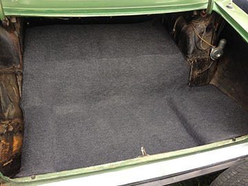 NEW Moulded P76 Boot Carpet Charcoal Loop